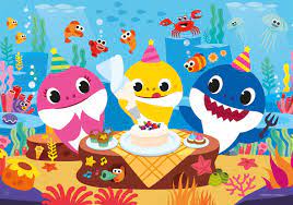 CLEMENTONI- puzzle clementoni double face Baby Shark 60 pièces