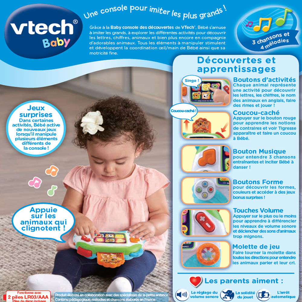 vtech- baby console des découvertes