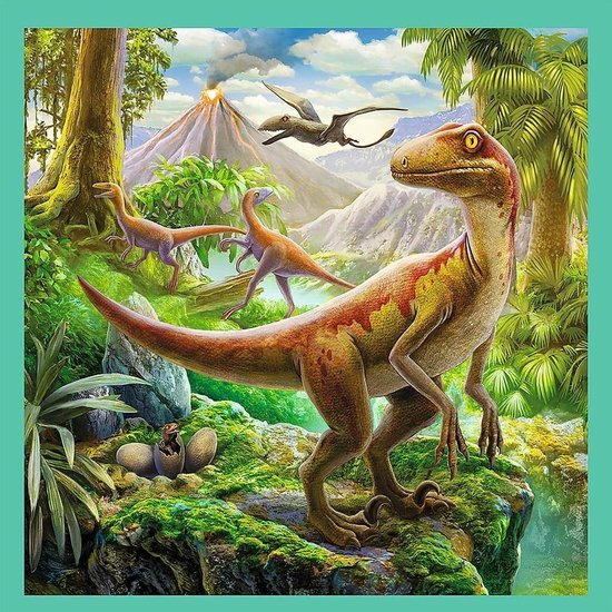 TREFL- puzzle 3en1 dinosaures