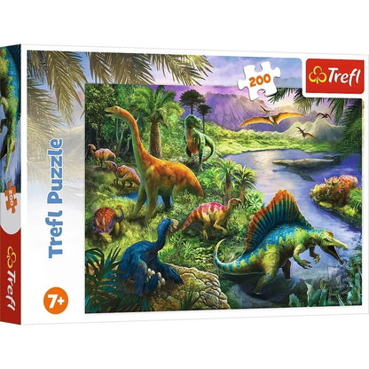TREFL- puzzle 200 pièces dinosaures