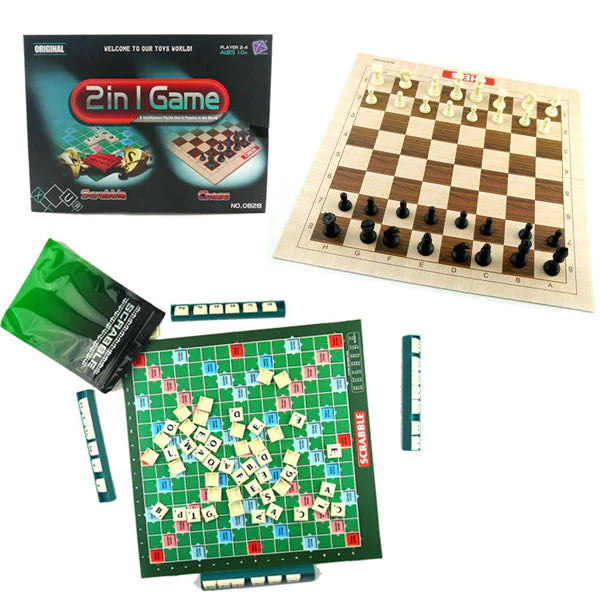 2IN1 GAME- Scrabble et Echecs
