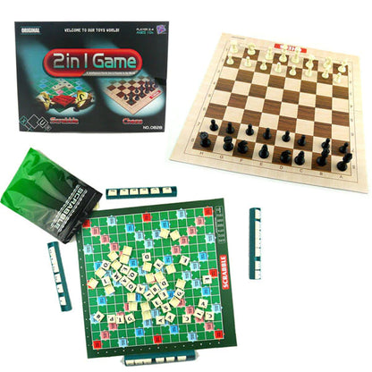 2IN1 GAME- Scrabble et Echecs