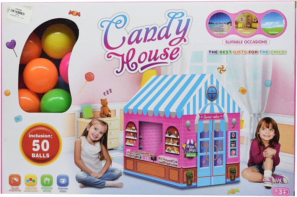 CANDY HOUSE 50 balles inclus