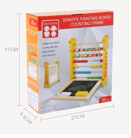 GIRAFFE PAINTING BOARD COUNTING FRAME