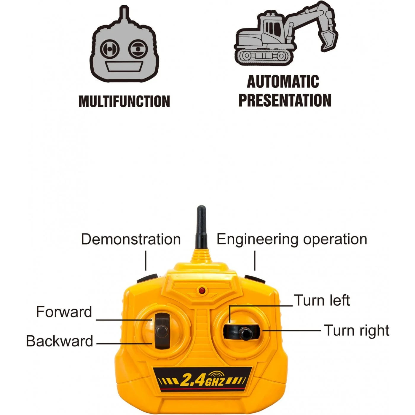 Pelleteuse Télécommandée RC – Camion de Chantier Ingénierie pour Enfants