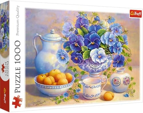 TREFL- puzzle 1000 pièces bouquet bleu