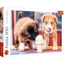 TREFL- puzzle 500 pièces 2 chiots