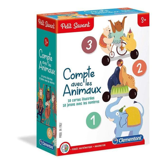Clementoni – Coffret « Apprendre à Compter avec les Animaux »