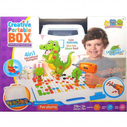 Boîte Créative Portable 4‑en‑1 – Set d’Activités Éducatives pour Enfants
