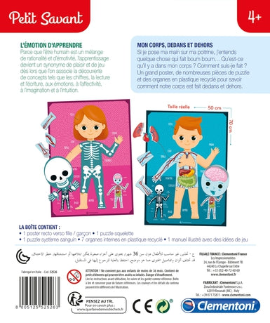 Clementoni – Découvre le Corps : Puzzle Anatomie & Jeux d’Éveil
