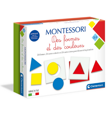 Clementoni – Montessori Formes &amp; Couleurs : Jeu d’Éveil Géométrique et Chromatique