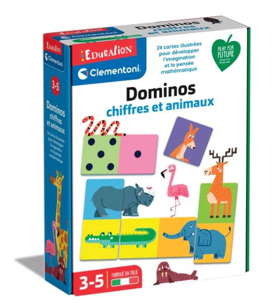 Clementoni – Dominos Éducatifs Chiffres &amp; Animaux