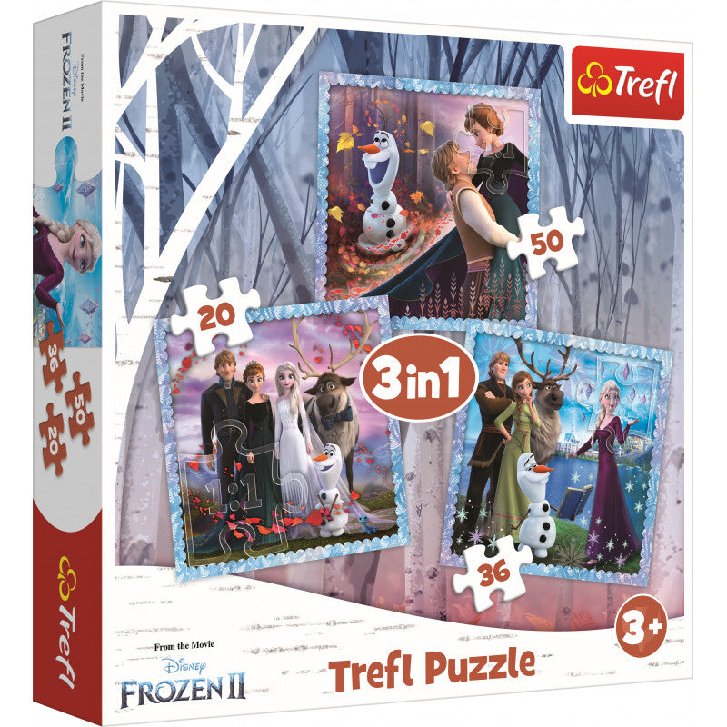 TREFL- puzzle 3en1 Frozen