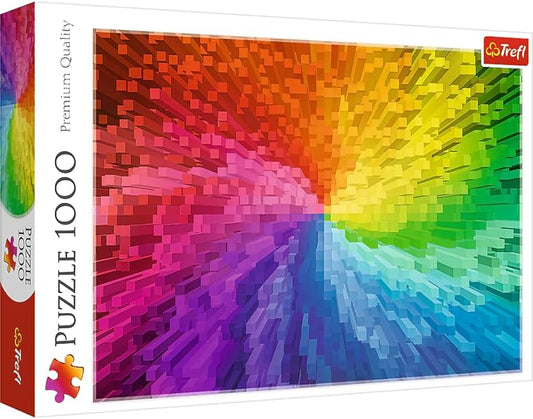 TREFL- puzzle 1000 pièces gradient multicolore