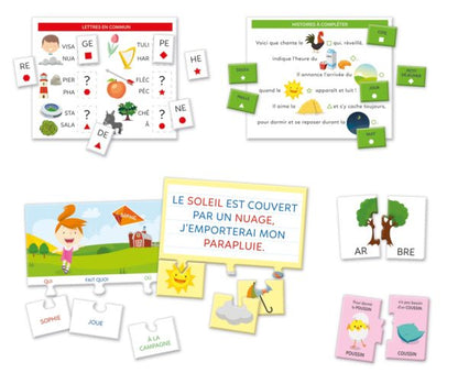 Clementoni – Coffret Lecture Facile « Je Découvre les Mots »