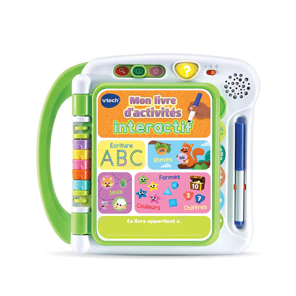 vtech- mon livre d'activité interactif: j'écris, je joue, j'apprends