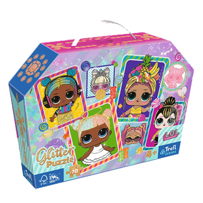 TREFL- glitter puzzle 70 pièces LOL