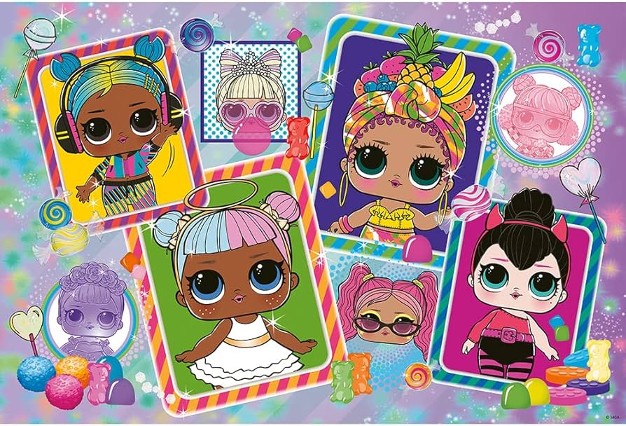 TREFL- glitter puzzle 70 pièces LOL