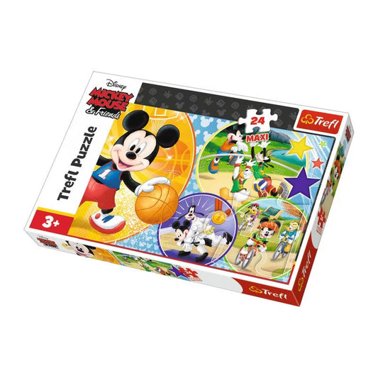 TREFL- puzzle 24 pièces Maxi Mickey Mouse and Friends