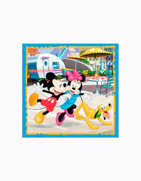TREFL- puzzle 3en1 Mickey Mouse and friends