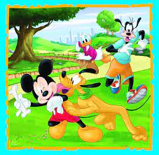 TREFL- puzzle 3en1 Mickey Mouse and friends