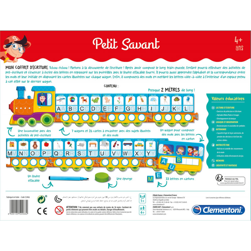 Clementoni – Coffret Premier Pas Vers l’Écriture