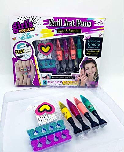 Set Nail Art Pens – Kit de Manucure & Création Ongles pour Enfants