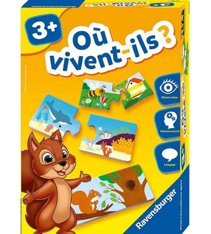 RAVENSBURGER- où vivent-ils?