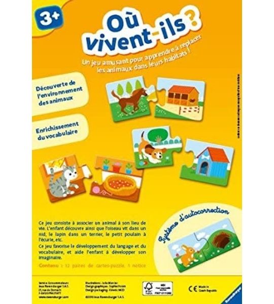 RAVENSBURGER- où vivent-ils?
