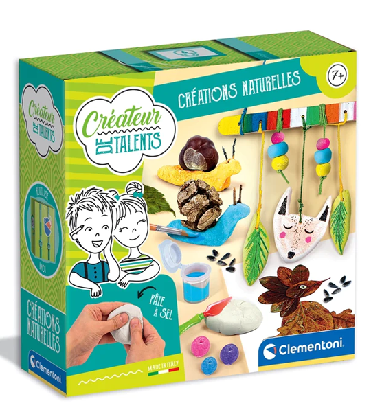 Clementoni – Créations Naturelles : Kit Pâte à Sel & Loisirs Créatifs Enfants