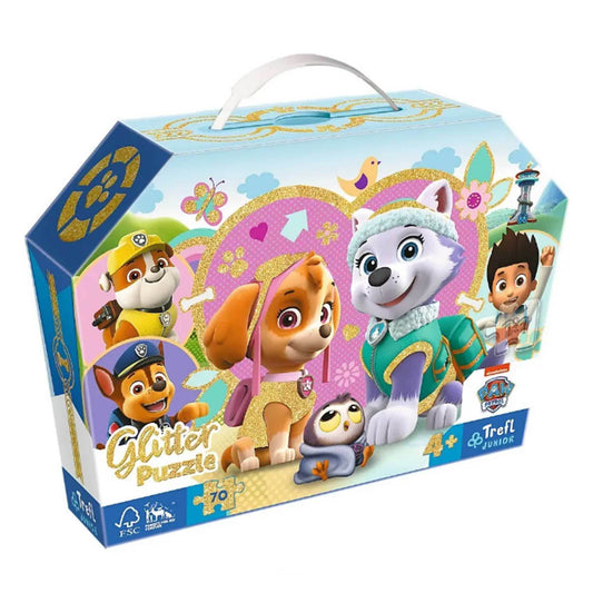TREFL- glitter puzzle 70 pièces Paw Patrol