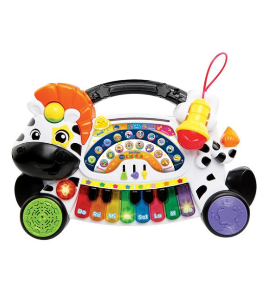 vtech- piano zebre jungle rock 4en1