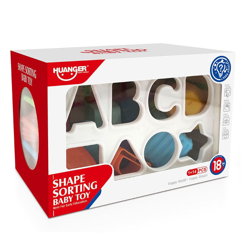 HUANGER- shape sorting baby toy