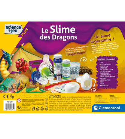 CLEMENTONI- science et jeux: le slime des dragons