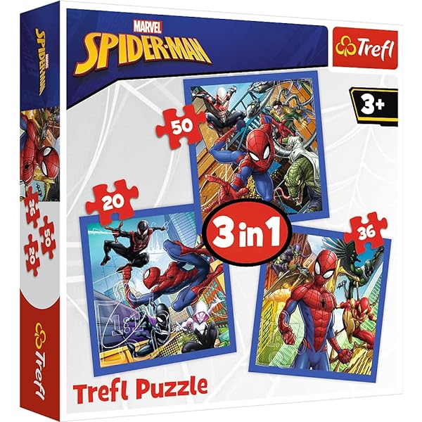 TREFL- puzzle 3en1 spiderman