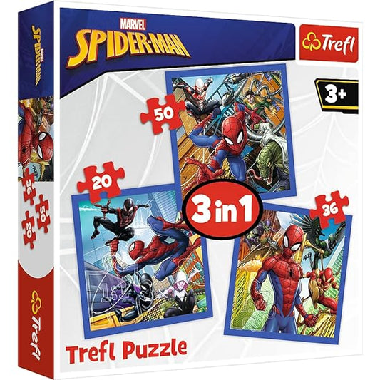 TREFL- puzzle 3en1 spiderman