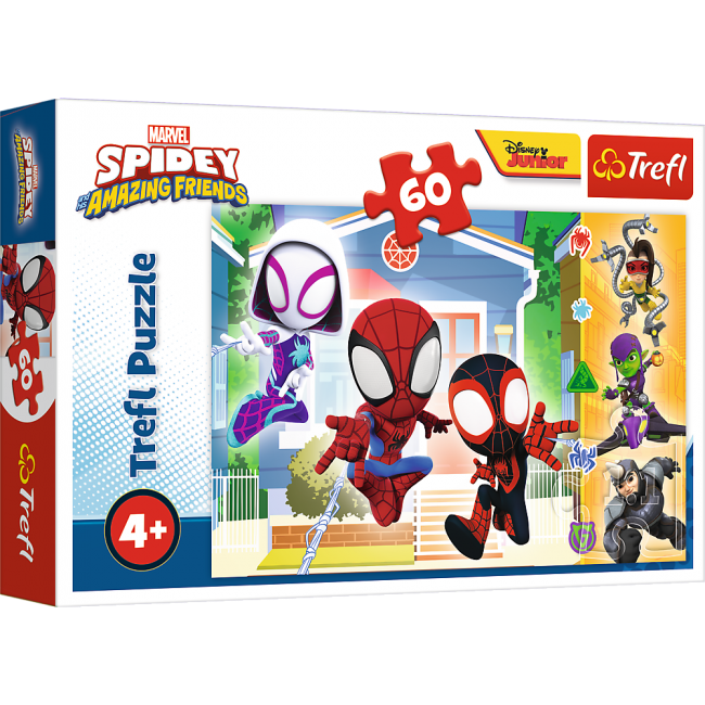 TREFL- puzzle 60 pièces Spidey amazing friends