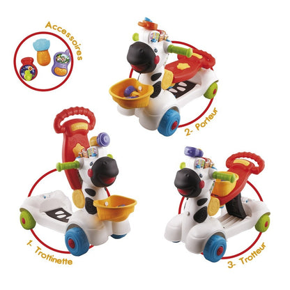 vtech-trottino mon zébre rigolo 3en1