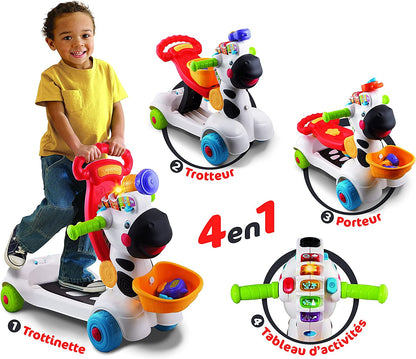 vtech-trottino mon zébre rigolo 3en1