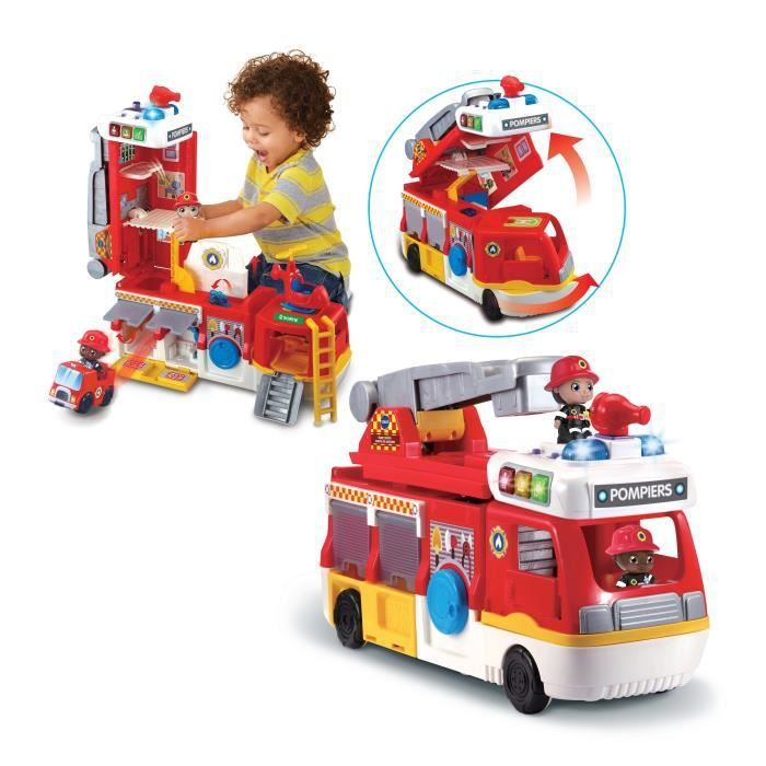 vtech-tutu copain: super camion caserne des pompiers 2en1