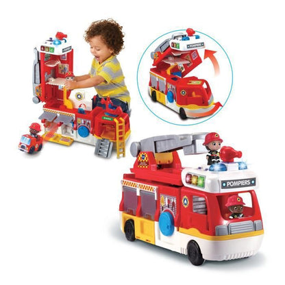 vtech-tutu copain: super camion caserne des pompiers 2en1