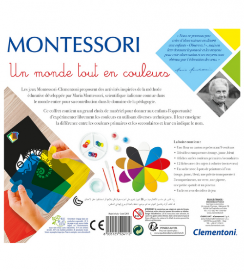 Clementoni – Coffret Montessori : “Un Monde Tout en Couleurs”