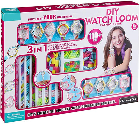 Kit DIY Watch Loom – Montre / Bracelet À Fabriquer pour Enfants